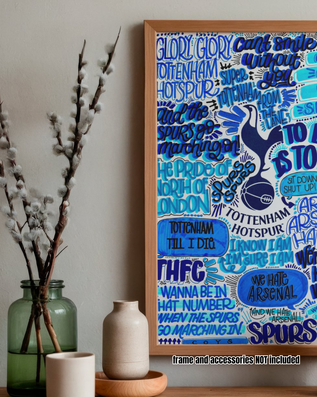 Tottenham Hotspur - Glossy Print - Originally Hand Drawn