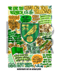 Norwich City Football Club  - Glossy Print - Originally Hand Drawn