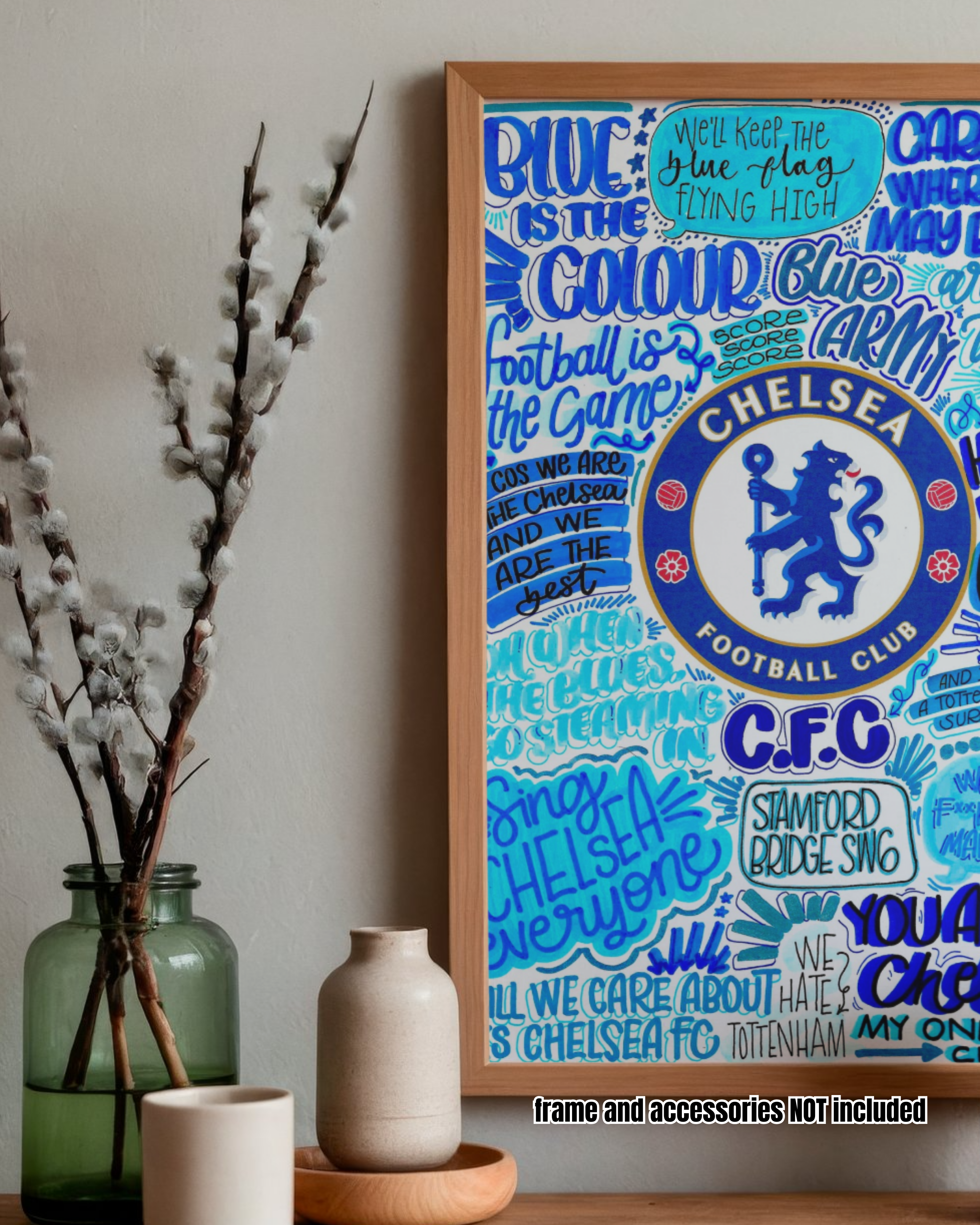 Chelsea Football Club - Glossy Print - Originally Hand Drawn