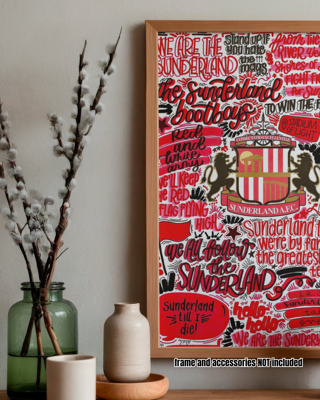 Sunderland AFC - Glossy Print - Originally Hand Drawn
