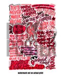 Liverpool Football Club - Glossy Print - Originally Hand Drawn